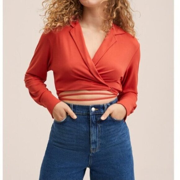 Mango Women's Wide Leg Denim Shorts Size XXS - Picture 4 of 12